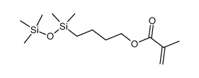 4-(1,1,3,3,3-pentamethyldisiloxanyl)butyl methacrylate结构式