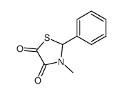 3-methyl-2-phenylthiazolidine-4,5-dione Structure