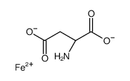 (2S)-2-aminobutanedioate,iron(2+)结构式