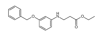 ethyl 3-((3-(benzyloxy)phenyl)amino)propanoate结构式