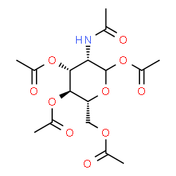 2-acetamido-1,3,4,6-tetra-O-acetyl-2-deoxymannopyranose结构式