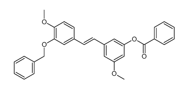 (E)-3-(3-(benzyloxy)-4-methoxystyryl)-5-methoxyphenyl benzoate Structure