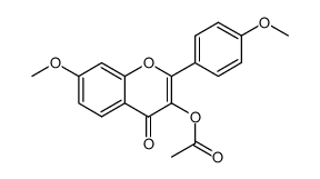3-acetoxy-4',7-dimethoxyflavone结构式