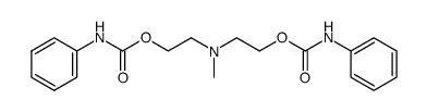 2,2'-(methylimino)bisethyl bis(phenylcarbamate) structure