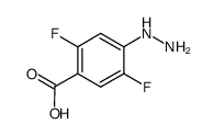 Benzoic acid, 2,5-difluoro-4-hydrazino- (9CI) Structure