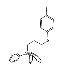 {3-(p-tolylthio)propyl}triphenyltin Structure