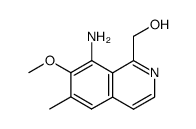 (8-amino-7-methoxy-6-methyl-1-isoquinolyl)methanol结构式