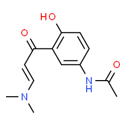 N-{3-[(2E)-3-(Dimethylamino)prop-2-enoyl]-4-hydroxyphenyl}acetamide Structure