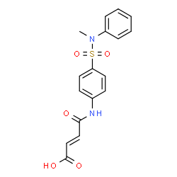 (E)-4-[4-[methyl(phenyl)sulfamoyl]anilino]-4-oxobut-2-enoic acid Structure