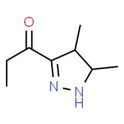 1-Propanone,1-(4,5-dihydro-4,5-dimethyl-1H-pyrazol-3-yl)- structure