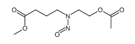 methyl 4-[2-acetyloxyethyl(nitroso)amino]butanoate结构式