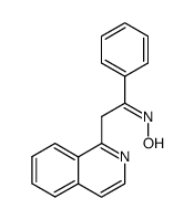 syn-(E)-2-(1-Isochinolyl)-1-phenylethanonoxim结构式