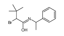 2-bromo-3,3-dimethyl-N-(1-phenylethyl)butanamide Structure