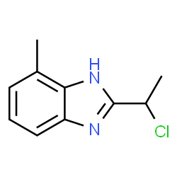 1H-Benzimidazole,2-(1-chloroethyl)-4-methyl-(9CI) structure