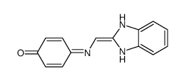 4-(1,3-dihydrobenzimidazol-2-ylidenemethylimino)cyclohexa-2,5-dien-1-one Structure
