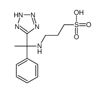 3-[[1-phenyl-1-(2H-tetrazol-5-yl)ethyl]amino]propane-1-sulfonic acid结构式