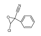 3-Chlor-2-cyan-2-phenyloxiran Structure