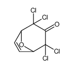 2,2,4,4-tetrachloro-8-oxabicyclo[3.2.1]oct-6-en-3-one结构式