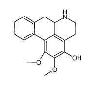(6aR)-1,2-dimethoxy-5,6,6a,7-tetrahydro-4H-dibenzo[de,g]quinoline-3-ol Structure