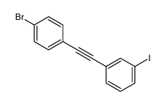 1-bromo-4-[2-(3-iodophenyl)ethynyl]benzene Structure