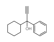 1-cyclohexyl-1-phenyl-prop-2-yn-1-ol结构式