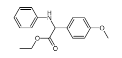 DL-N-Phenyl-p-methoxyphenylglycinester结构式