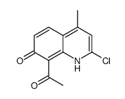 8-acetyl-2-chloro-4-methyl-1H-quinolin-7-one Structure
