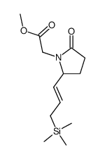 methyl 2-(2-oxo-5-(3-(trimethylsilyl)prop-1-en-1-yl)pyrrolidin-1-yl)acetate结构式