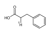 α-deuterio-3-phenylpropionic acid结构式