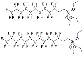 PERFLUORODODECYL-1H,1H,2H,2H-TRIETHOXYSILANE-PERFLUOROTETRADECYL-1H,1H,2H,2H-TRIETHOXYSILANE Structure