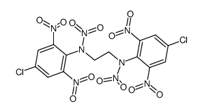 N,N'-bis-(4-chloro-2,6-dinitro-phenyl)-N,N'-dinitro-ethylenediamine Structure