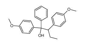 1,2-bis-(4-methoxy-phenyl)-1-phenyl-butan-1-ol Structure