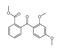 2-(2,4-dimethoxy-benzoyl)-benzoic acid methyl ester结构式