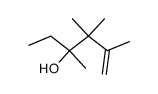 3,4,4,5-tetramethyl-hex-5-en-3-ol结构式