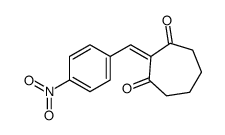 2-[(4-nitrophenyl)methylidene]cycloheptane-1,3-dione Structure