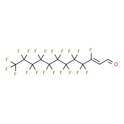 (2Z)-3,4,4,5,5,6,6,7,7,8,8,9,9,10,10,11,11,12,12,12-Icosafluoro-2-dodecenal结构式