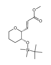 methyl (2E)-3-((2R,3R)-3-{[tert-butyl(dimethyl)silyl]oxy}tetrahydro-2H-pyran-2-yl)-2-propenoate Structure