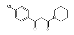 1-(4-chlorophenyl)-3-piperidin-1-yl-3-sulfanylidenepropan-1-one Structure