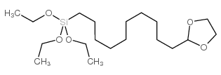 triethoxysilylundecanal, ethylene glycol acetal Structure