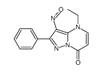 4-ethyl-3-nitroso-2-phenylpyrazolo[1,5-a]pyrimidin-7-one结构式
