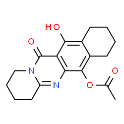 12H-Benzo[g]pyrido[2,1-b]quinazolin-12-one,6-(acetyloxy)-1,2,3,4,7,8,9,10-octahydro-11-hydroxy- structure