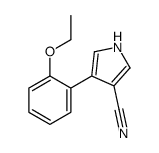4-(2-ethoxyphenyl)-1H-pyrrole-3-carbonitrile Structure