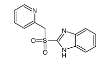 2-(pyridin-2-ylmethylsulfonyl)-1H-benzimidazole结构式