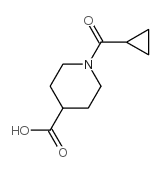 1-(cyclopropanecarbonyl)piperidine-4-carboxylic acid Structure