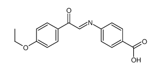 4-[[2-(4-ethoxyphenyl)-2-oxoethylidene]amino]benzoic acid结构式