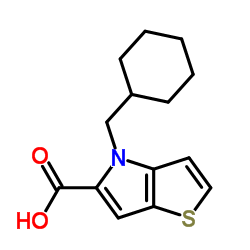 4-(Cyclohexylmethyl)-4H-thieno[3,2-b]pyrrole-5-carboxylic acid Structure