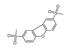 2,8-bis(methylsulfonyl)dibenzofuran结构式