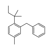 2-benzyl-4-methyl-1-(2-methylbutan-2-yl)benzene结构式