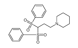 1-[3,3-bis(benzenesulfonyl)propyl]piperidine结构式