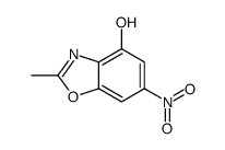 2-methyl-6-nitro-1,3-benzoxazol-4-ol结构式